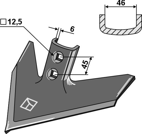 Gåsfotsskär 180 mm