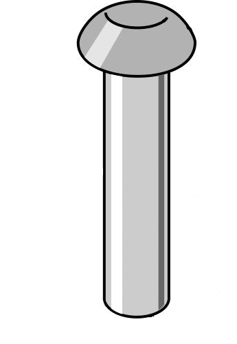 Knappskruv Ø4x25