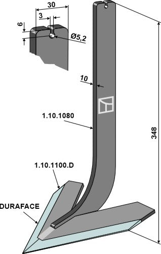 Hara, jaettu 160 mm - DURAFACE