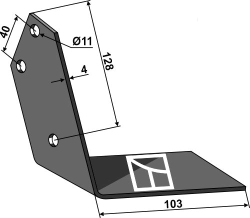 Vinklad vinge Lelievre - höger