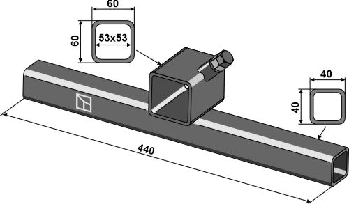 Tværstang 440 mm