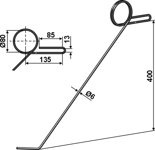 Torsion efter tand - venstre