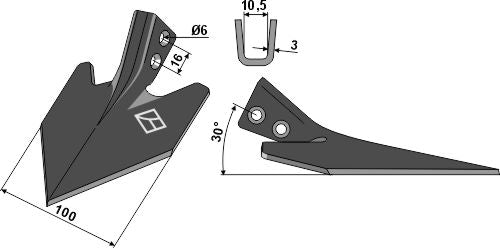 Fogfräs DIN 11112 – 100 mm