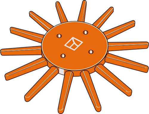 Fingerogräsrensare Ø290 mm