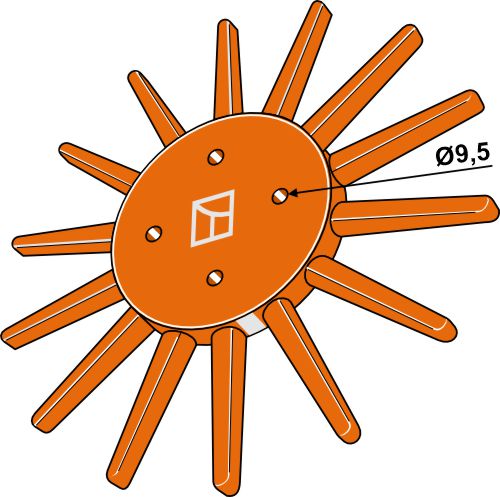 Fingerogräsrensare Ø290 mm