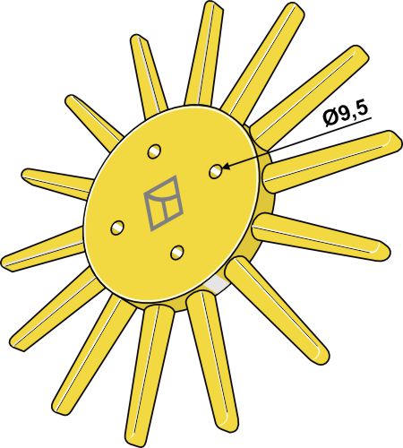 Fingerogräsrensare Ø290 mm