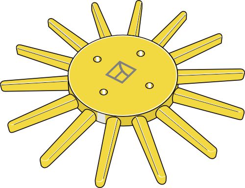 Fingerogräsrensare Ø290 mm