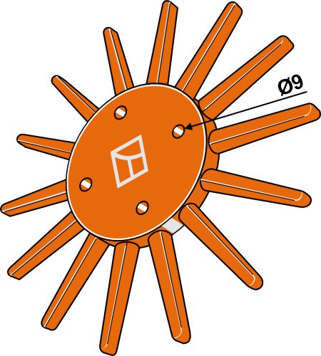 Fingerrensare Ø240 mm