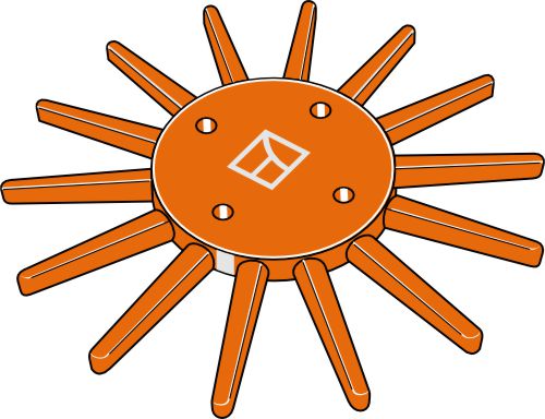 Fingerrensare Ø240 mm