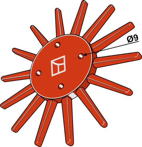 Fingerrensare Ø240 mm