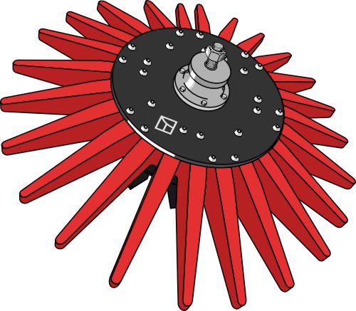 Fingerlukker, samlet Ø700 mm