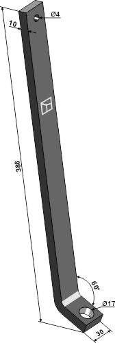 Skaft för fingerogräsrensare Ø250 mm / Ø290 mm