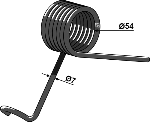 Torsionsfjeder højre
