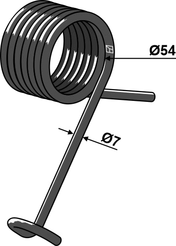 Torsionsfjeder venstre