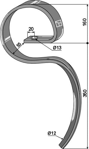 Harvpinne utan skär