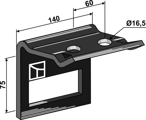 Klämma för tand 100x16