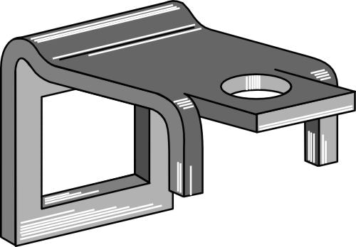Klämma för tand 32x12 med förstärkningsfjäder 32x10