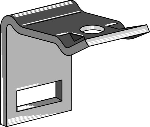 Klämma för tand 32x12