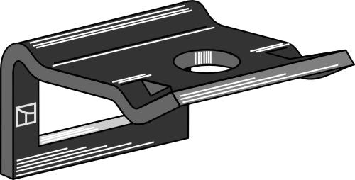 Klämma för tand 45x12