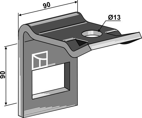 Klämma för tand 60x12