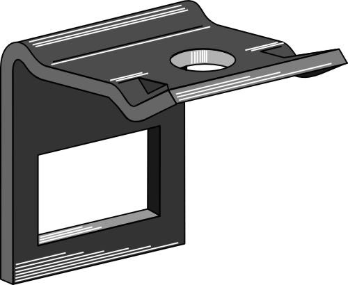 Klämma för tand 80x12 med förstärkningsfjäder 80x10