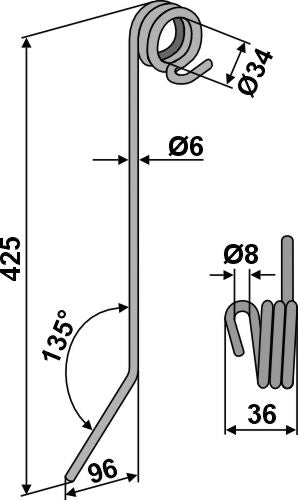 Seuraava piikki Ø6 mm