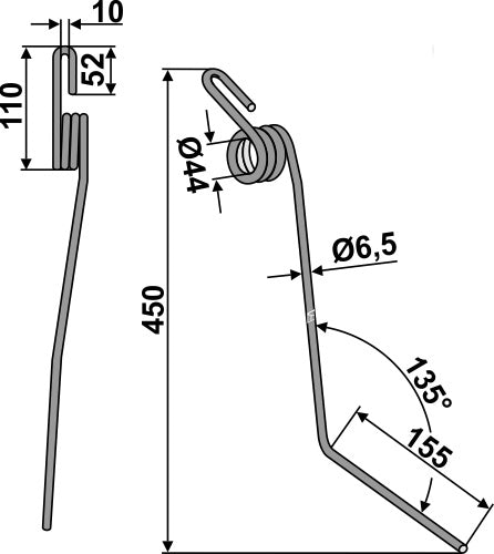 Följande tand Ø6,5 mm