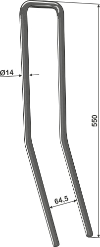 Följande tand Ø14 mm