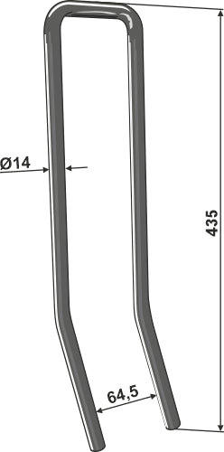 Följande tand Ø14 mm