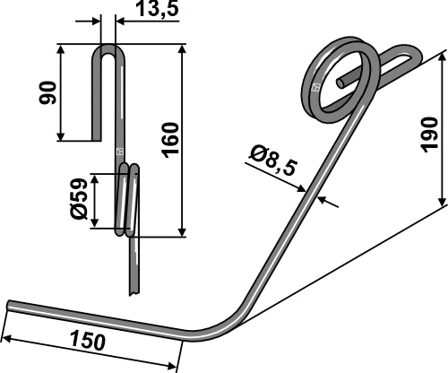 Följande tand Ø12 mm