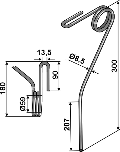 Följande tand Ø12 mm