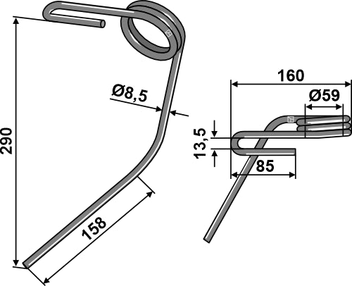 Följande tand Ø12 mm