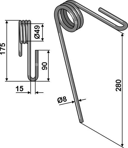 Följande tand Ø12 mm