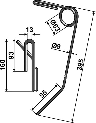 Seuraava piikki Ø9 mm