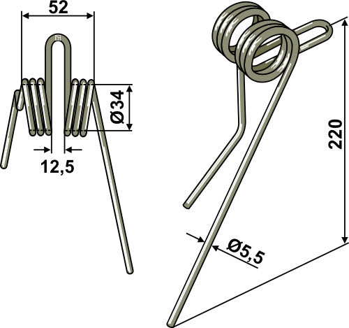 Följande tand Ø5,5 mm