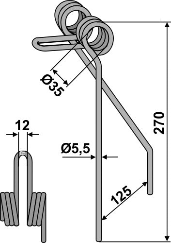 Seuraava piikki Ø5,5 mm