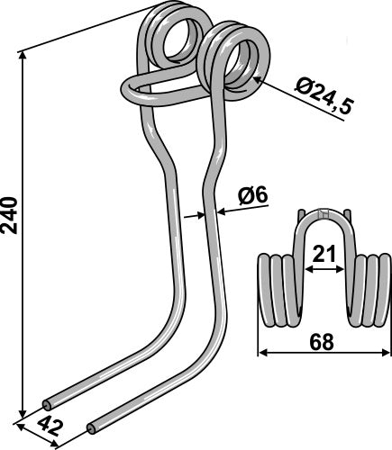 Seuraava piikki Ø6 mm