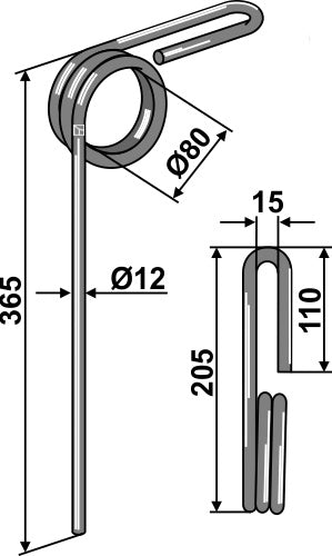 Följande tand Ø12 mm