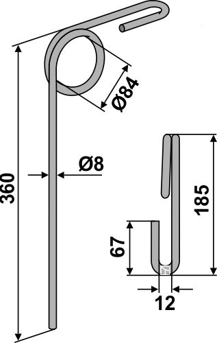 Seuraava piikki Ø8 mm