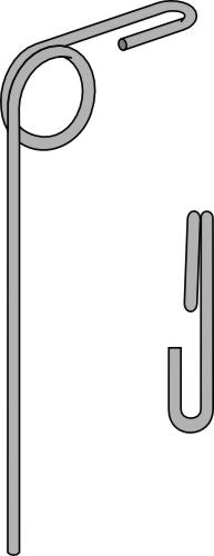 Følgende tind Ø9 mm