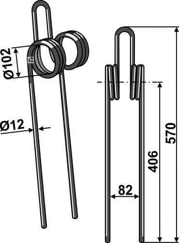 Följande tand Ø12 mm