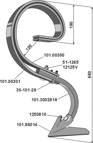 Iso äes piikki ja terä