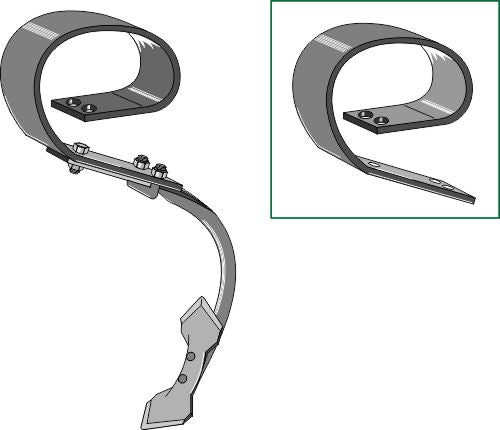 Fjærtinne komplett med skjær, system David II