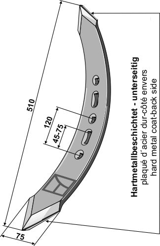 Snoet stubbe-spids - venstre model