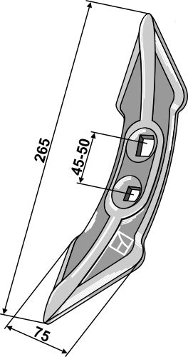 Kultivatorplov 265 mm