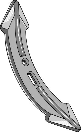 Cultivator share 350mm