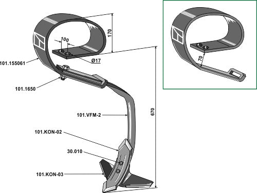 Fjederfingre Kongskilde