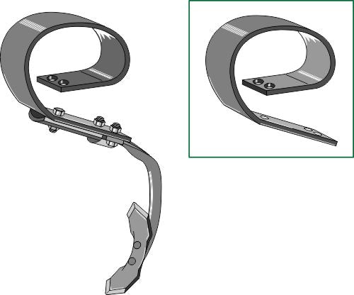 Fjädertand komplett med skär Doublet Record