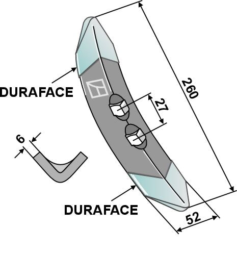 Del 260 mm - DURAFACE