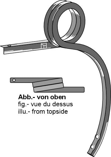 Dubbel spiralfjäder, vänster